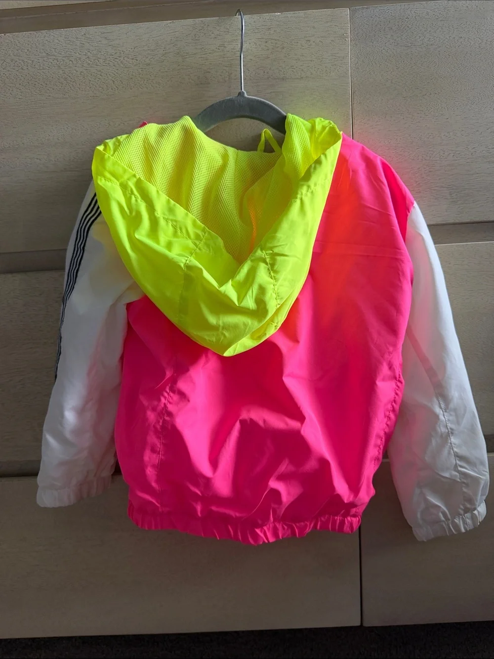 Urban Republic Neon Pink & Neon Yellow Kids Pullover Windbreaker